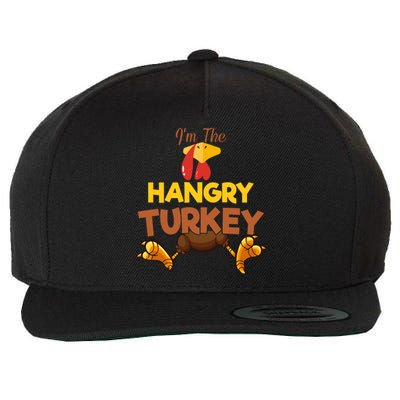 Hangry Turkey Matching Family Group Thanksgiving Gifts  Wool Snapback Cap