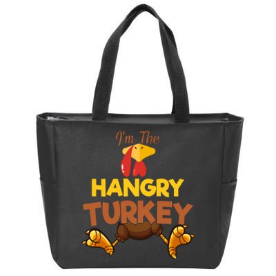 Hangry Turkey Matching Family Group Thanksgiving Gifts  Zip Tote Bag