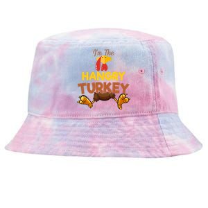 Hangry Turkey Matching Family Group Thanksgiving Gifts  Tie-Dyed Bucket Hat