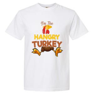 Hangry Turkey Matching Family Group Thanksgiving Gifts  Garment-Dyed Heavyweight T-Shirt