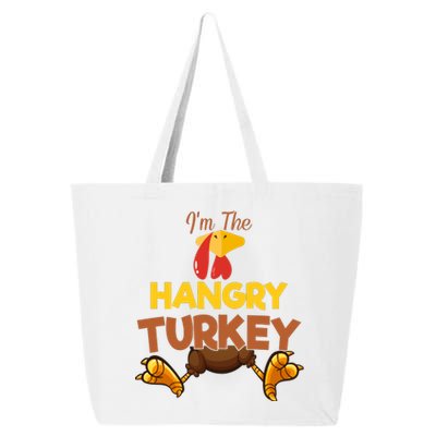 Hangry Turkey Matching Family Group Thanksgiving Gifts  25L Jumbo Tote