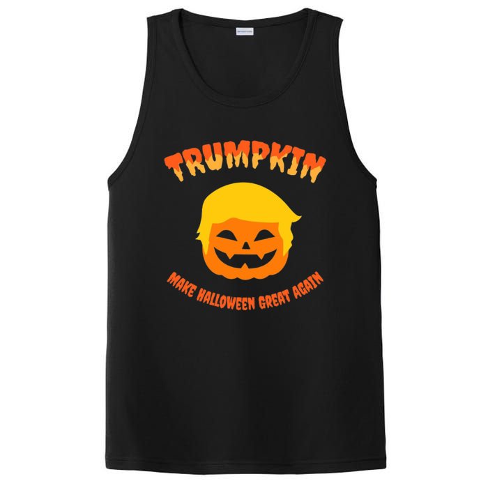 Halloween Trumpkin Make Halloween Great Again Donald Trump PosiCharge Competitor Tank