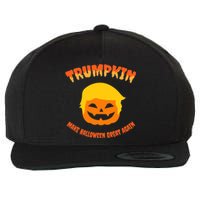 Halloween Trumpkin Make Halloween Great Again Donald Trump Wool Snapback Cap