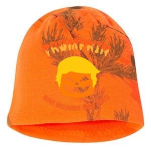 Halloween Trumpkin Make Halloween Great Again Donald Trump Kati - Camo Knit Beanie