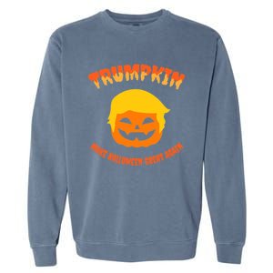 Halloween Trumpkin Make Halloween Great Again Donald Trump Garment-Dyed Sweatshirt