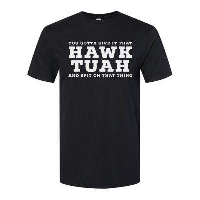 Hawk Tuah Meme Funny Girl Viral Softstyle® CVC T-Shirt