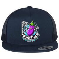 Hawk Tuah Meme Eggplant Joke T Huck Tua Flat Bill Trucker Hat