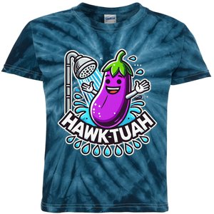 Hawk Tuah Meme Eggplant Joke T Huck Tua Kids Tie-Dye T-Shirt