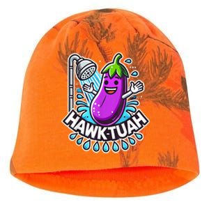 Hawk Tuah Meme Eggplant Joke Funny Huck Tuah Gift Kati - Camo Knit Beanie