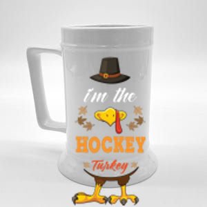 Hockey Turkey Matching Thanksgiving Outfits Couples Pjs Cool Gift Beer Stein