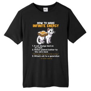 How To Make Infinite Energy Cat Humor Tall Fusion ChromaSoft Performance T-Shirt