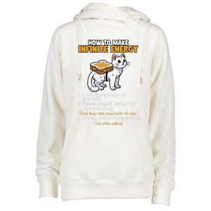 How To Make Infinite Energy Cat Humor Womens Funnel Neck Pullover Hood