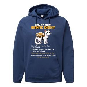 How To Make Infinite Energy Cat Humor Performance Fleece Hoodie