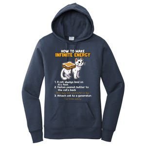 How To Make Infinite Energy Cat Humor Women's Pullover Hoodie