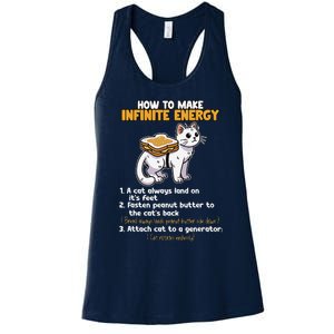 How To Make Infinite Energy Cat Humor Women's Racerback Tank