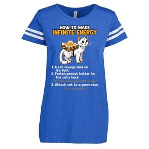 How To Make Infinite Energy Cat Humor Enza Ladies Jersey Football T-Shirt