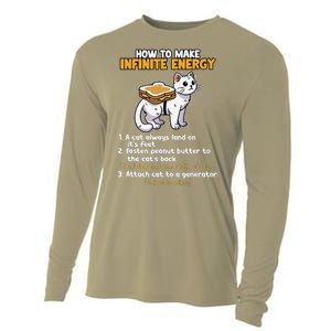 How To Make Infinite Energy Cat Humor Cooling Performance Long Sleeve Crew