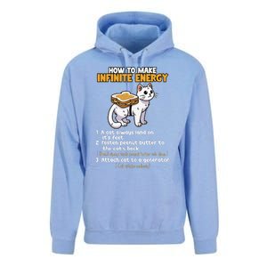 How To Make Infinite Energy Cat Humor Unisex Surf Hoodie