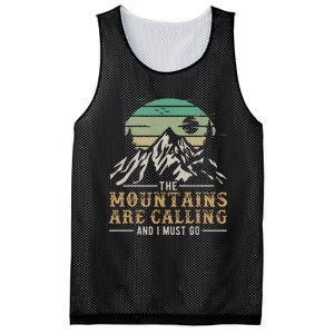 Hiking The Mountains Are Calling And I Must Go Mesh Reversible Basketball Jersey Tank