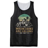 Hiking The Mountains Are Calling And I Must Go Mesh Reversible Basketball Jersey Tank