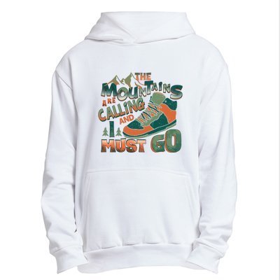 Hiking The Mountains Are Calling I Must Go Gift Hiking Shoes Urban Pullover Hoodie