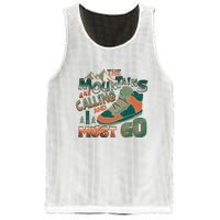 Hiking The Mountains Are Calling I Must Go Gift Hiking Shoes Mesh Reversible Basketball Jersey Tank