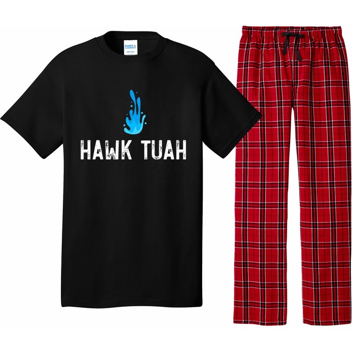 Hawk Tuah Meme Hawk Tuah Viral Saying Hawk Tuah Pajama Set