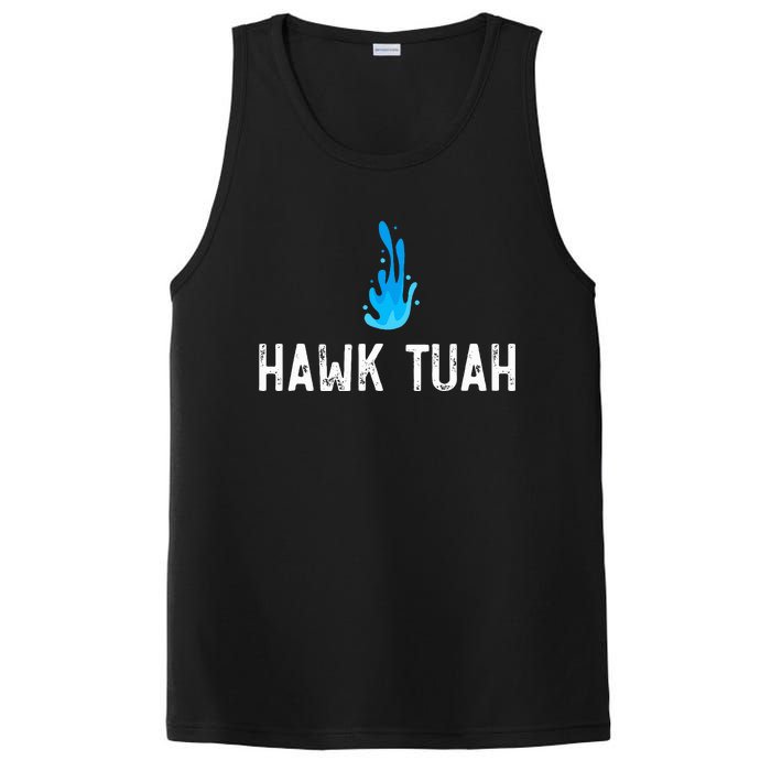 Hawk Tuah Meme Hawk Tuah Viral Saying Hawk Tuah PosiCharge Competitor Tank