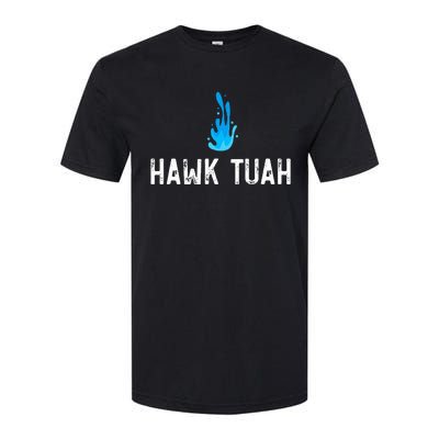 Hawk Tuah Meme Hawk Tuah Viral Saying Hawk Tuah Softstyle CVC T-Shirt