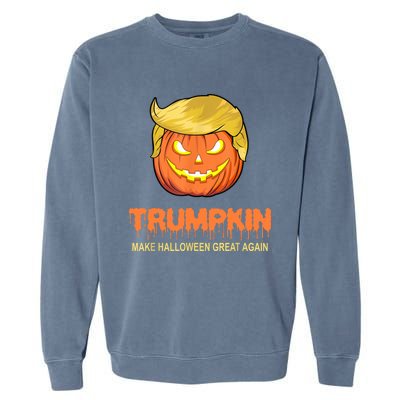 Halloween Trumpkin Make Halloween Great Again Garment-Dyed Sweatshirt