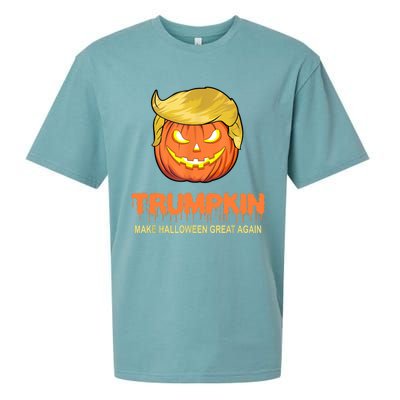 Halloween Trumpkin Make Halloween Great Again Sueded Cloud Jersey T-Shirt