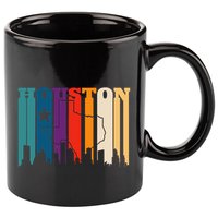 Houston Texas Map Skyline Gift Texas Home State Souvenir 11oz C Handle Ceramic Mug