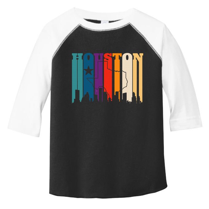 Houston Texas Map Skyline Gift Texas Home State Souvenir Toddler Fine Jersey T-Shirt