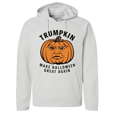 Halloween Trumpkin Make Halloween Great Again Performance Fleece Hoodie