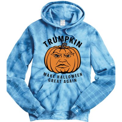 Halloween Trumpkin Make Halloween Great Again Tie Dye Hoodie