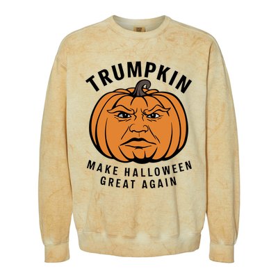 Halloween Trumpkin Make Halloween Great Again Colorblast Crewneck Sweatshirt