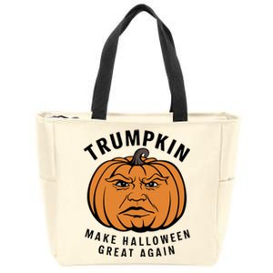 Halloween Trumpkin Make Halloween Great Again Zip Tote Bag