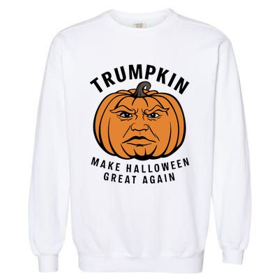 Halloween Trumpkin Make Halloween Great Again Garment-Dyed Sweatshirt