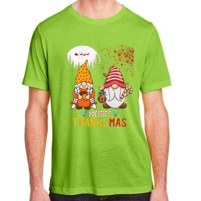 Happy Thanksgiving Merry Christmas Happy Thanksmas Gnome Adult ChromaSoft Performance T-Shirt