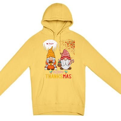 Happy Thanksgiving Merry Christmas Happy Thanksmas Gnome Premium Pullover Hoodie