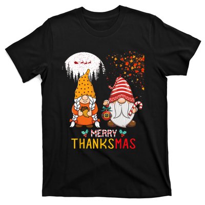 Happy Thanksgiving Merry Christmas Happy Thanksmas Gnome T-Shirt