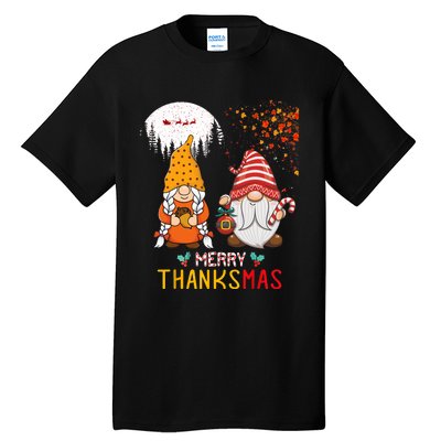 Happy Thanksgiving Merry Christmas Happy Thanksmas Gnome Tall T-Shirt