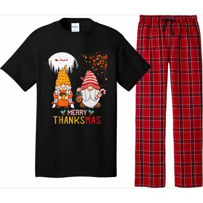 Happy Thanksgiving Merry Christmas Happy Thanksmas Gnome Pajama Set