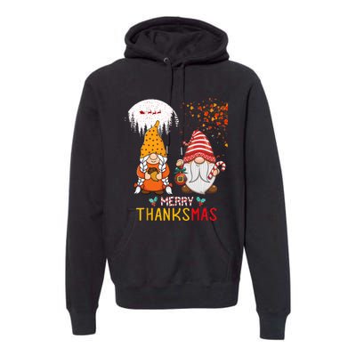 Happy Thanksgiving Merry Christmas Happy Thanksmas Gnome Premium Hoodie