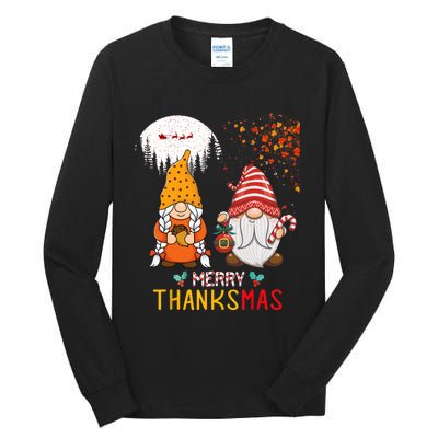 Happy Thanksgiving Merry Christmas Happy Thanksmas Gnome Tall Long Sleeve T-Shirt