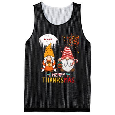 Happy Thanksgiving Merry Christmas Happy Thanksmas Gnome Mesh Reversible Basketball Jersey Tank