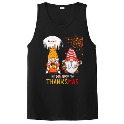 Happy Thanksgiving Merry Christmas Happy Thanksmas Gnome PosiCharge Competitor Tank