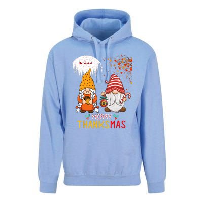 Happy Thanksgiving Merry Christmas Happy Thanksmas Gnome Unisex Surf Hoodie