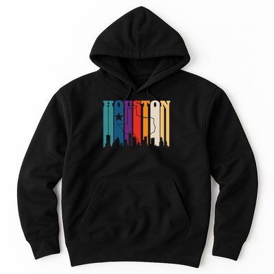 Houston Texas Map Skyline Gift Texas Home State Souvenir Hoodie