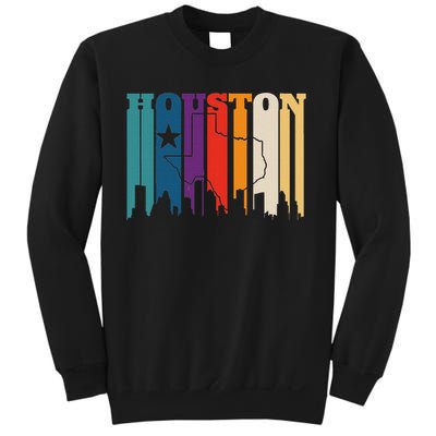 Houston Texas Map Skyline Gift Texas Home State Souvenir Sweatshirt